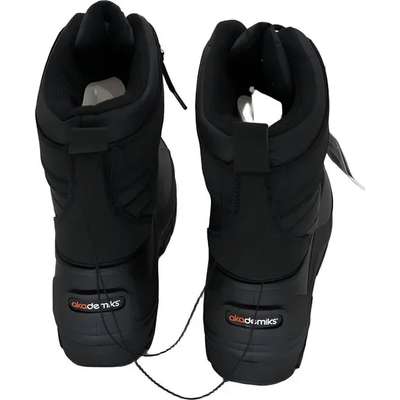 Akademiks Men's Waterproof Snow Boots Black Duck Toe Size 12M Boots